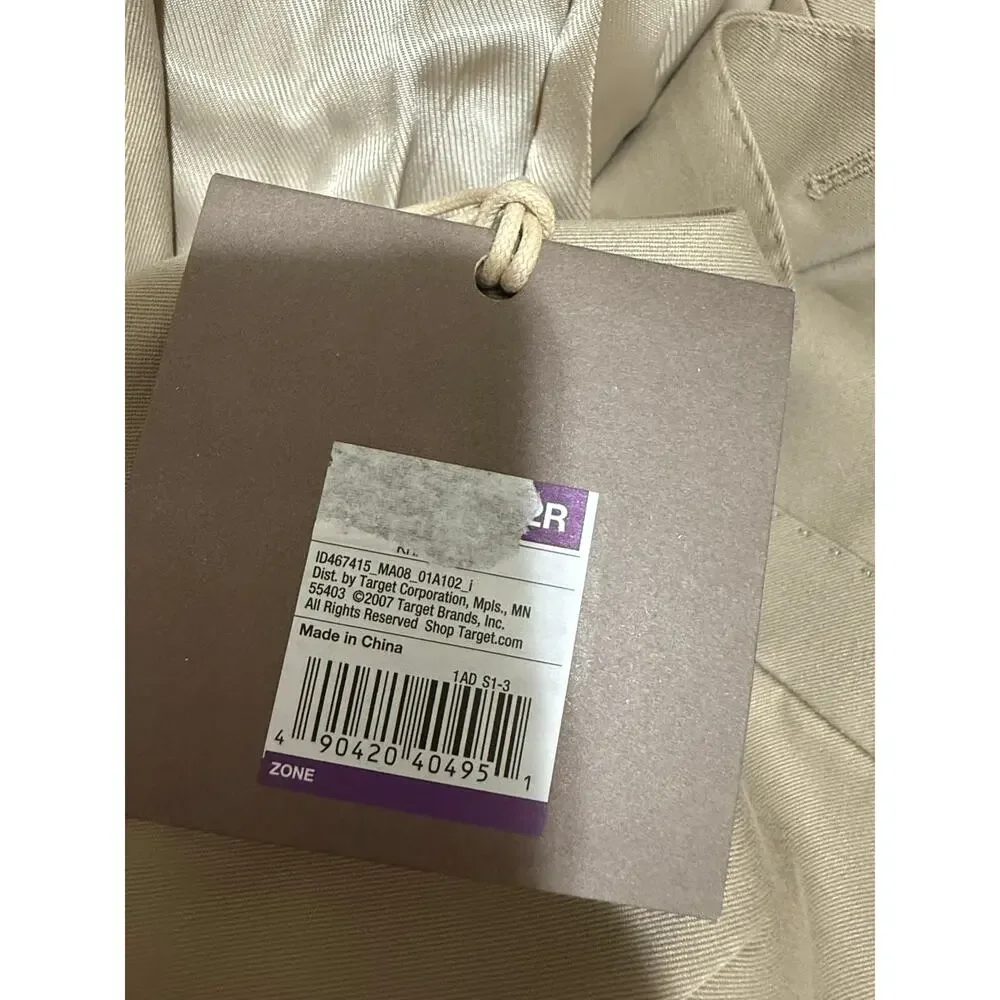 Merona Premium Relaxed Fit 100% Fine Cotton Twill Suit Jacket - Size 42R - NWT